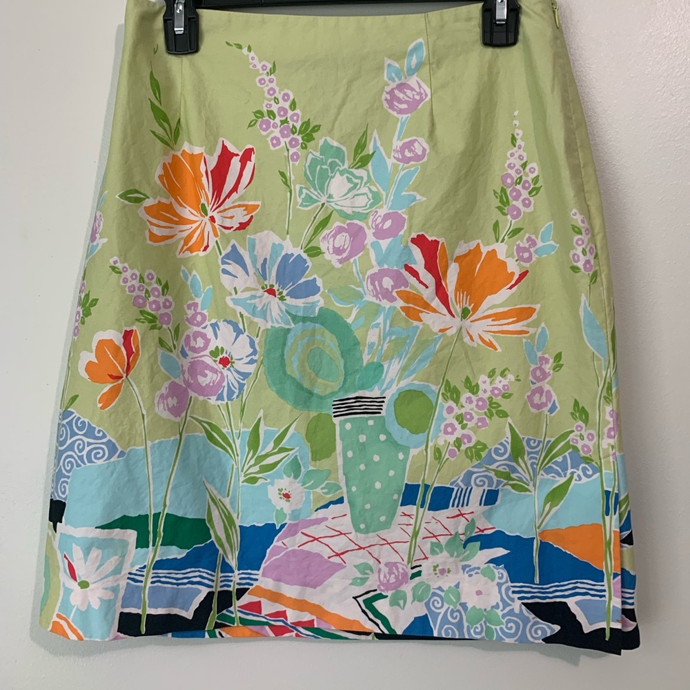 Talbots A Line short Leisure Tropical Skirt Size Medium